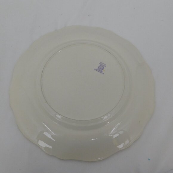 Lot of 2 Spode Mayflower Dinner Plate 10.5" dia Gadroon Edge Bone China Vintage - Picture 6 of 9